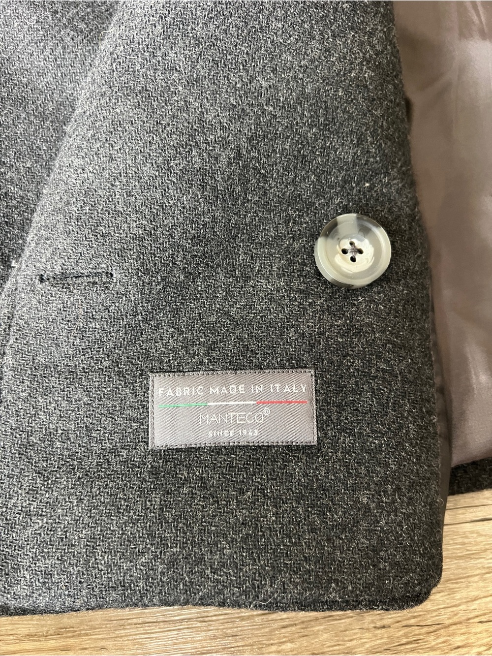 GRLFRND x Emily Jemma The Short Coat in Dark Grey from REVOLVE - Picture 11 of 12